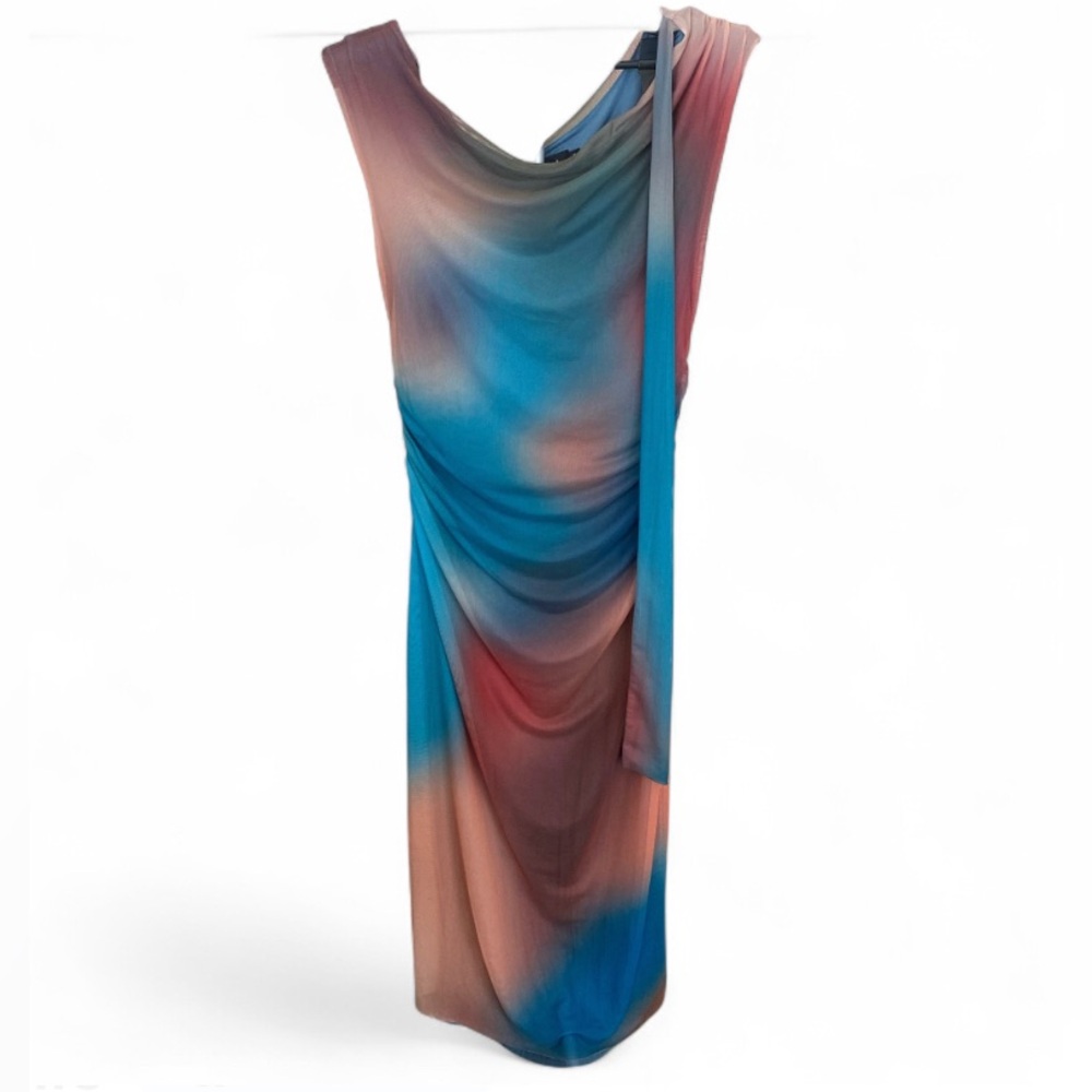 Desigual Multicolor Draped Dress